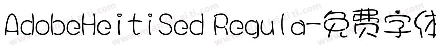 AdobeHeitiSed Regula字体转换